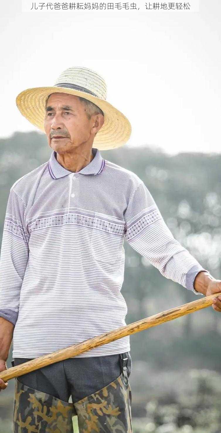 儿子代爸爸耕耘妈妈的田毛毛虫,让耕地更轻松