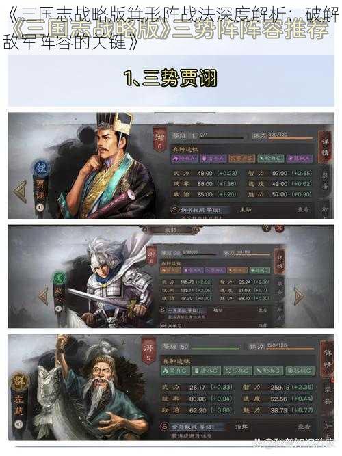 《三国志战略版箕形阵战法深度解析:破解敌军阵容的关键》