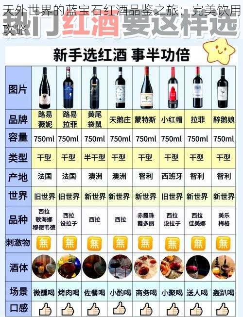 天外世界的蓝宝石红酒品鉴之旅:完美饮用攻略